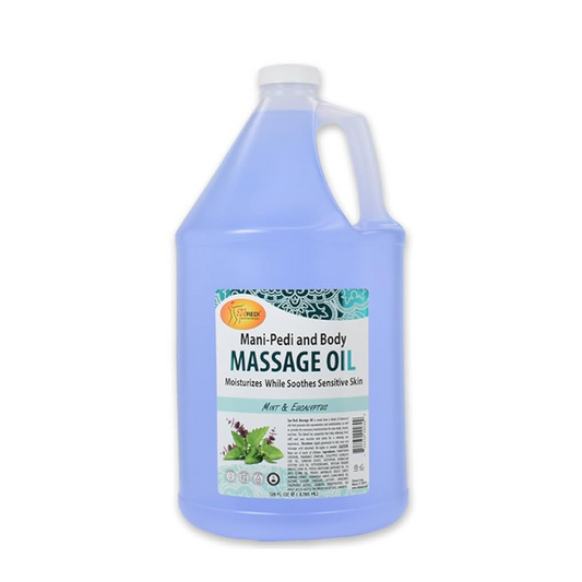 MANI-PEDI AND BODY MASSAGE OIL  MINT & EUCALYPTUS 128fl