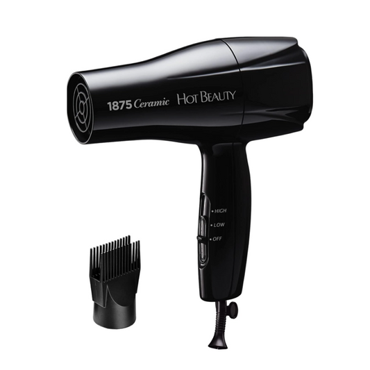 HOT BEAUTY PROFESSIONAL HAIR DRYER 1875 CERAMIC
