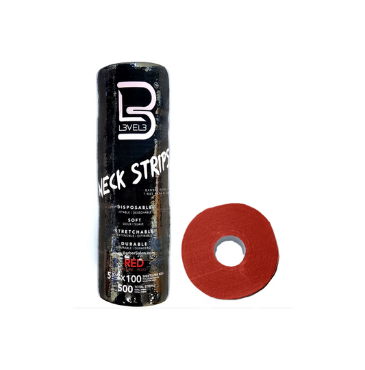 L3VEL3 NECK STRIPS  RED
