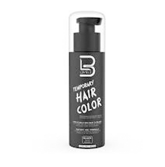 L3VEL3 TEMPORARY HAIR BEARD COLOR BLACK 125 Ml