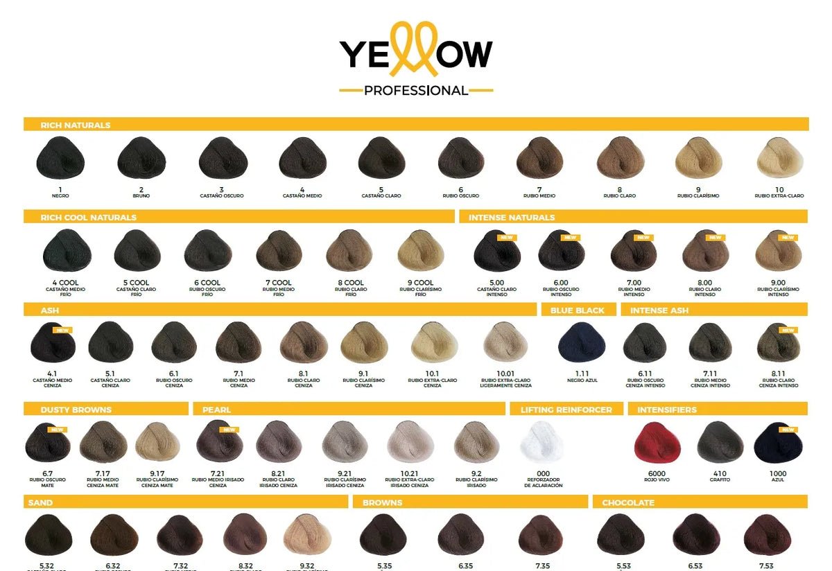 Yellow Hair dye professional